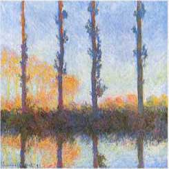 Les peupliers - Claude Monet