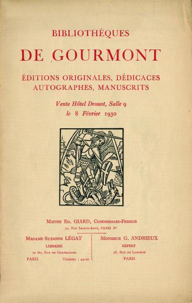 Coll. Jean d Gourmont.