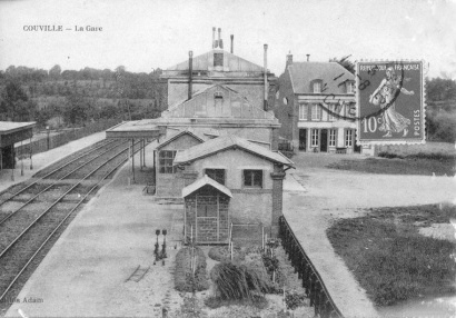 La gare de Couville, à G. Destrais 