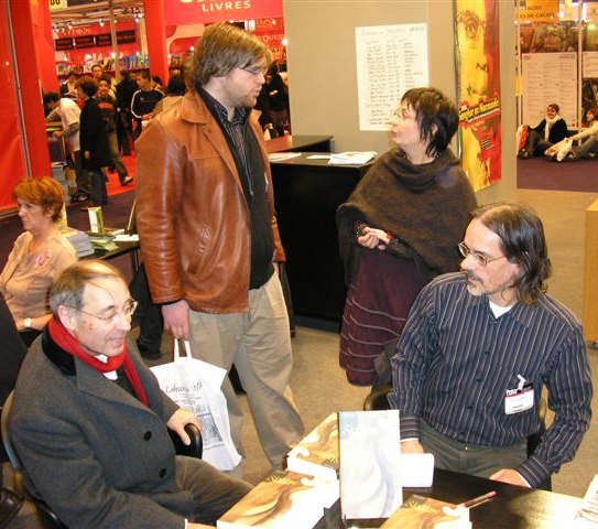 Bernard Bois, Nicolas Malais, Esther Flon, Christian Buat, salon du livre de Paris 2006