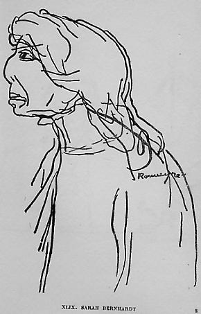 Sarah Bernhardt , par Rouveyre.